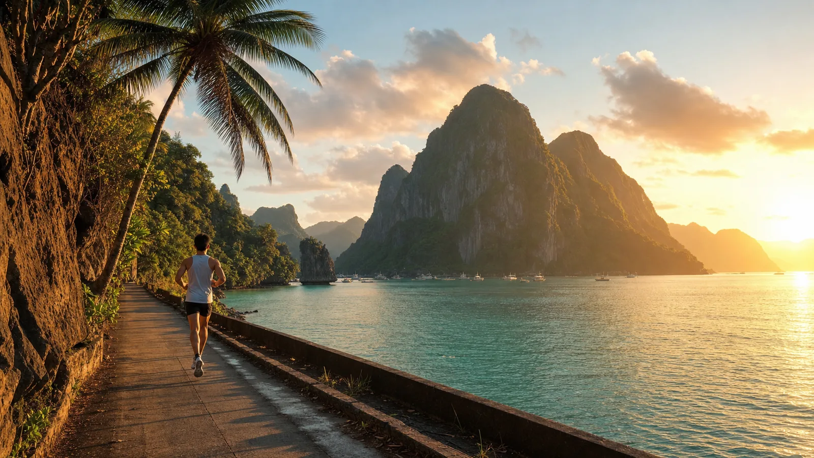 Race registration in the Philippines — running scene